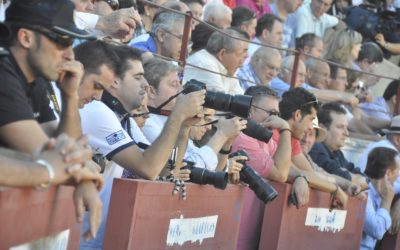 Trabajo fotográfico en los toros