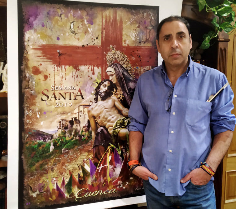 El artista Romero realiza el cartel de la Semana Santa