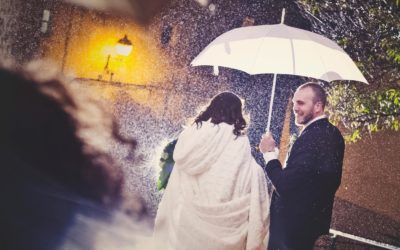 Noelia TaxiCope se casa en una boda de ensueño pasada por agua
