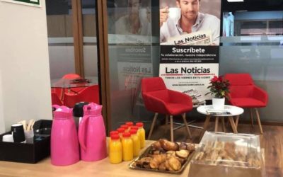 Globalcaja ofrece un desayuno a los medios por el patrón de los periodistas