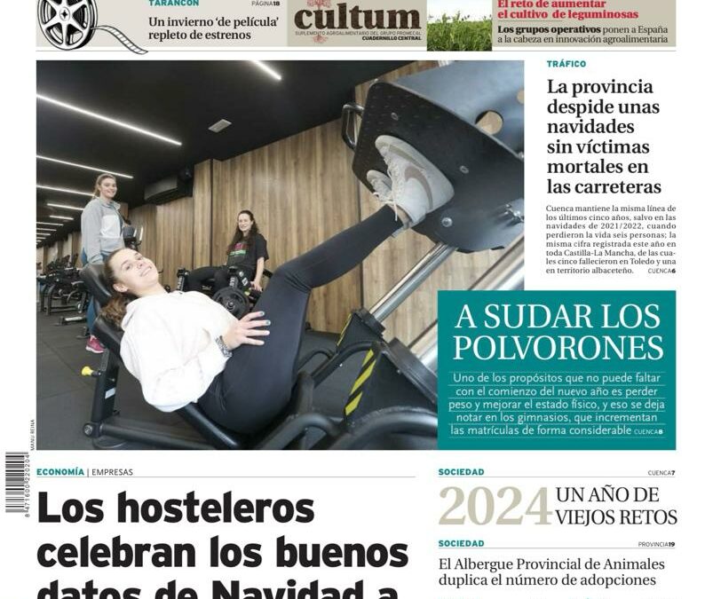 La portada de La Tribuna de Cuenca en el escaparate nacional
