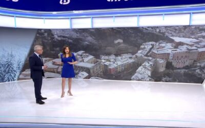 Cuenca nevada y vista desde el aire en Informativos Telecinco