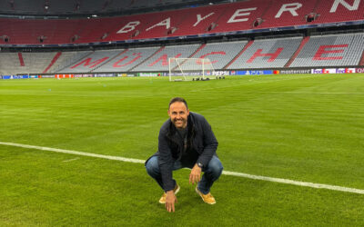 En Munich narrando la eliminación del Real Madrid