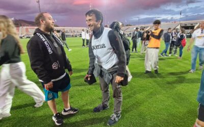Dando suerte a la Balompédica