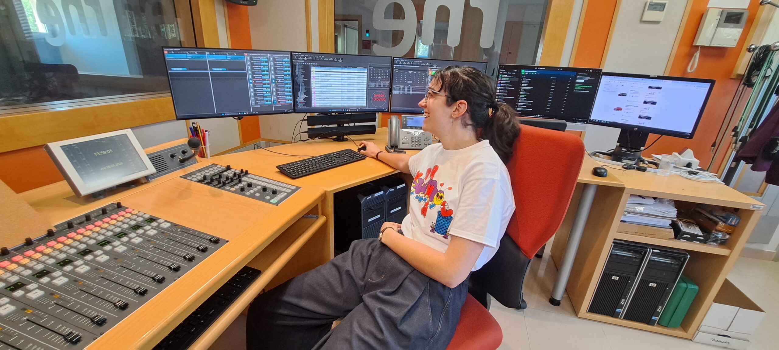 Paula Araña Técnico Sonido RNE Cuenca